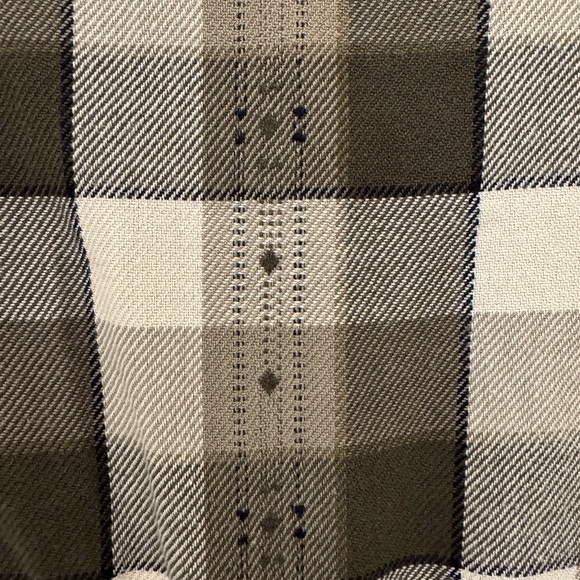 Frye Checkered Shirt Jacket in Black, Gray, and Cream - Picture 7 of 9